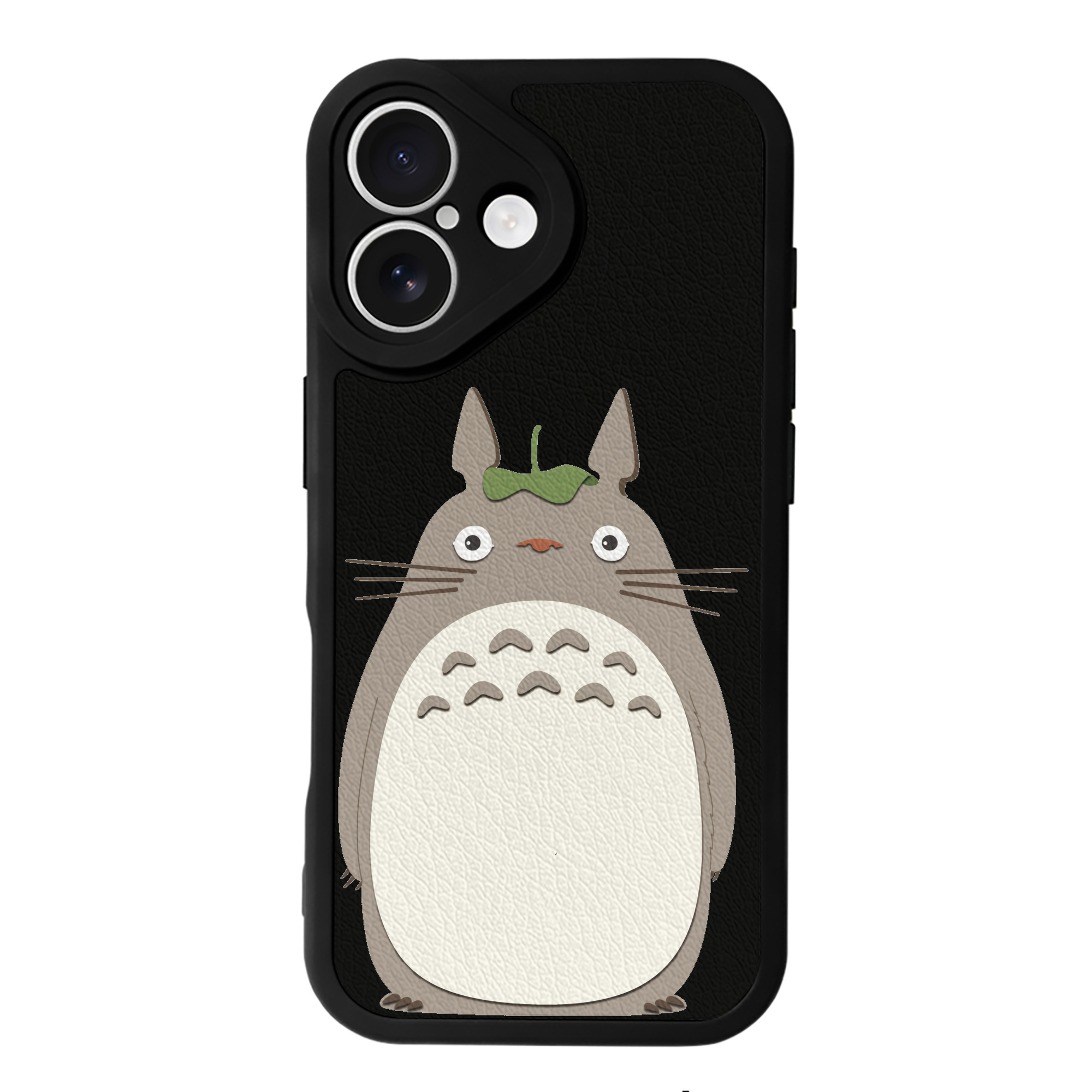 （画像用） となりのトトロ 草壁メイ 草壁サツキ My Neighbor Totoro Satsuki Kusakabe Mei Kusakabe 【iPhone 16シリーズ対応】シリコンスマホケース（レザー調） 材質：シリコン